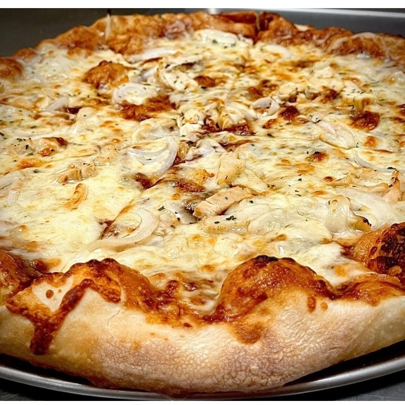 BBQ Chicken Pizza.