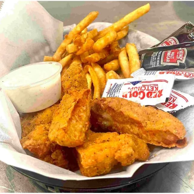 Chicken Fingers with Fries.