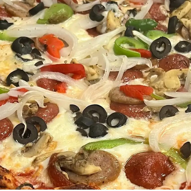 Savor our white pizza