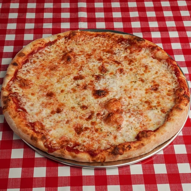 Deck Oven Style Pizza.