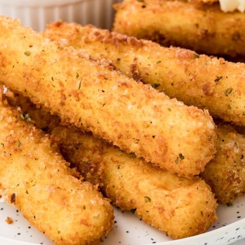 Fried Mozzarella Sticks.