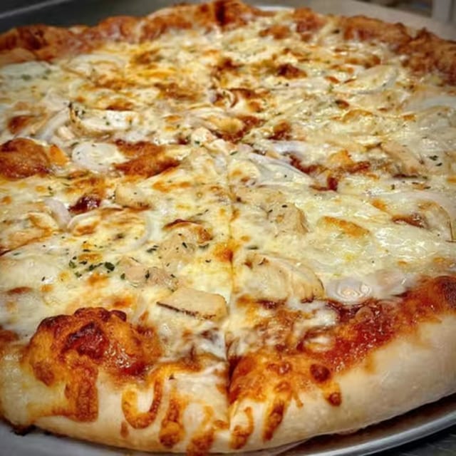BBQ Chicken Pizza.