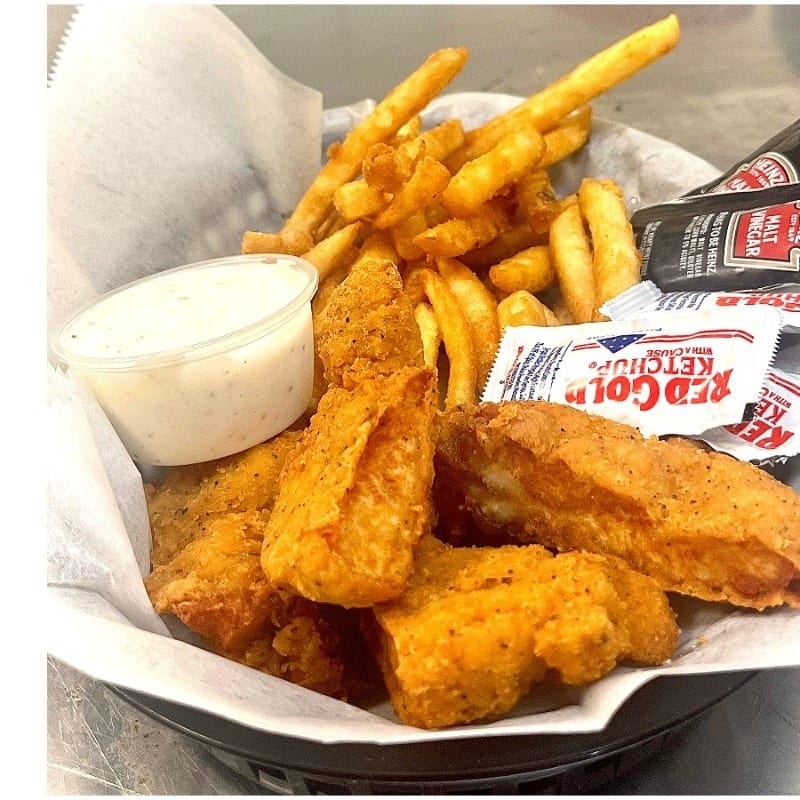 Chicken Fingers with Fries.